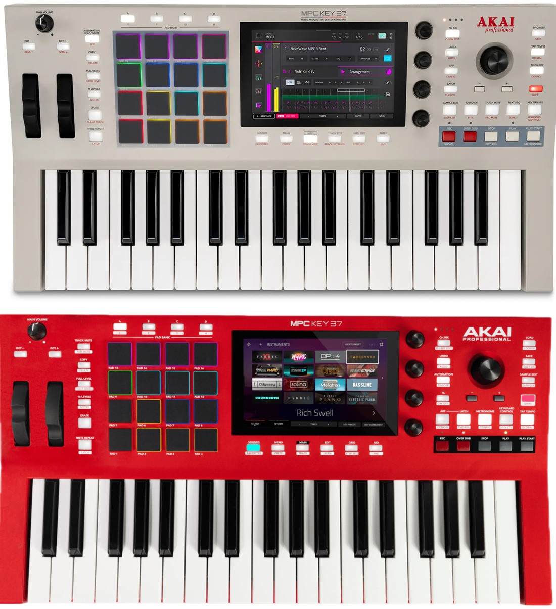 AKAI MPC KEY 37 and MPC KEY 37 G2
